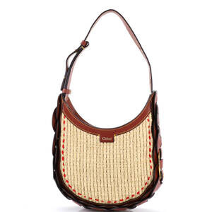 Chloe Darryl Hobo Raffia And Leather #219237C91B